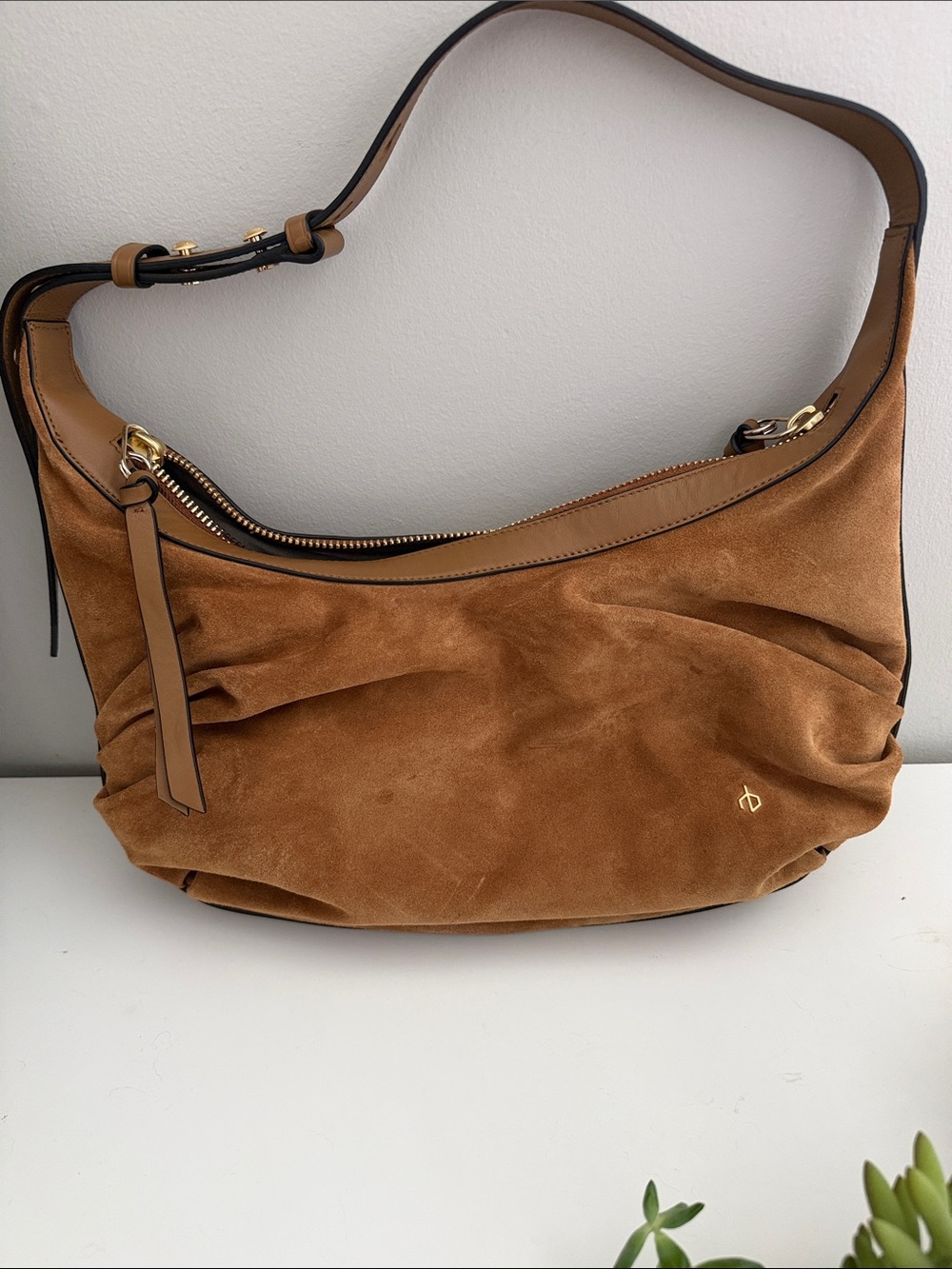 rag & bone Suede Hobo Shoulder Bag in Brown - Picture 4 of 5